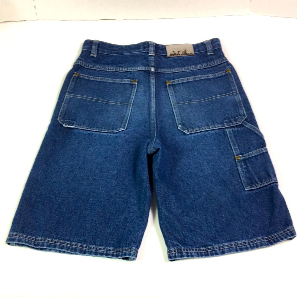 Izod Shorts Carpenter Denim Blue High rise Size 14 Jean Size 14